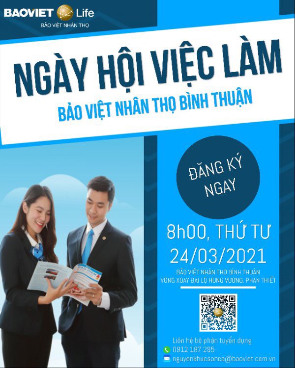 NGÀY HỘI VIỆC LÀM – BẢO VIỆT NHÂN THỌ BÌNH THUẬN